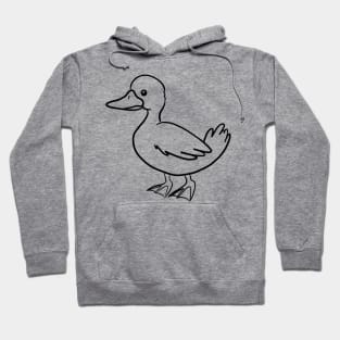 Stick figure duck Hoodie